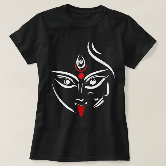 Camiseta Kali Deity Indian India Yoga Puja Ka (Frente do Design)