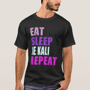Camiseta Kali Eat Sleep Seja Repetido Kali