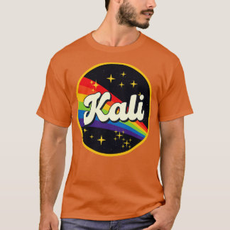Camiseta Kali Rainbow No Estilo De Vintagem Espacial