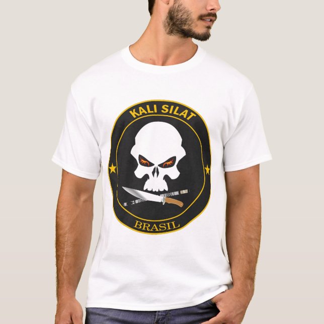 Camiseta Kali Silat Caveira (Frente)