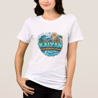 Camiseta Kalyan Amusement Park Wave-Typography Logo Camiset