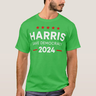 Camiseta Kamala 2024 Save Democracy 2024 Eletion Gifts TSh