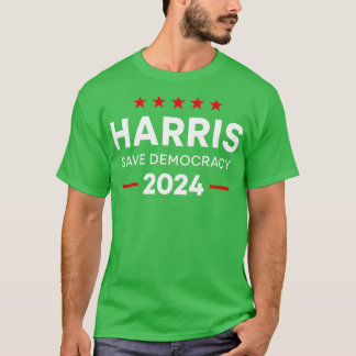 Camiseta Kamala 2024 Save Democracy 2024 Eletion Gifts TSh