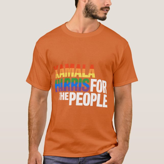 Camiseta Kamala 2026 Sticker LGBTQ Kamala For the People 20 (Frente)