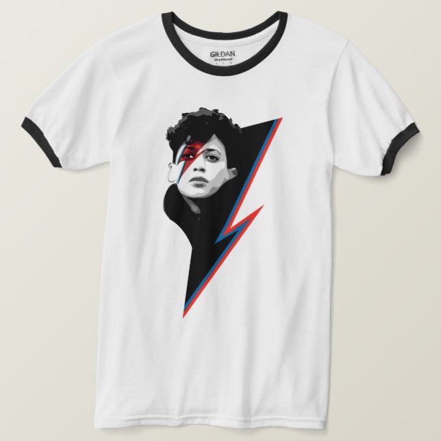 CAMISETA KAMALA - BOWIE - BOLHO LIGANTE (Frente do Design)