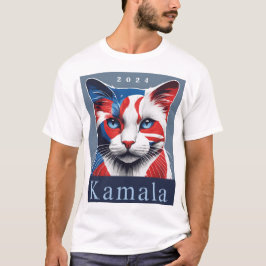 Camiseta Kamala Cat 2024 Democrata nas eleições dos EUA
