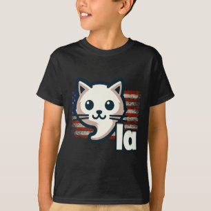 Camiseta Kamala Cat Usa Bandeira Política Prêmio Cat