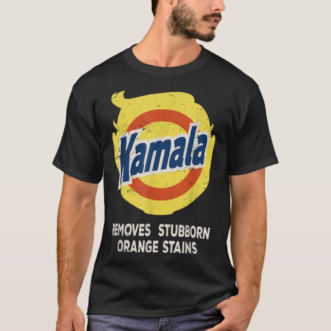 Camiseta Kamala Detergent Remove Tripas De Laranja Tetrais (Frente)