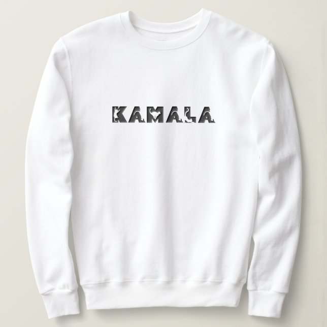 Camiseta KAMALA em Cat Alphabet (Frente do Design)