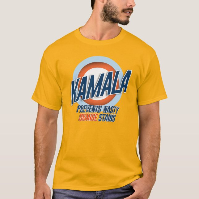 Camiseta Kamala evita manchas de laranja desagradáveis (Frente)