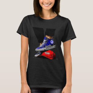 Camiseta Kamala Harris 2024 Altos Saltos Em Mega Vermelha