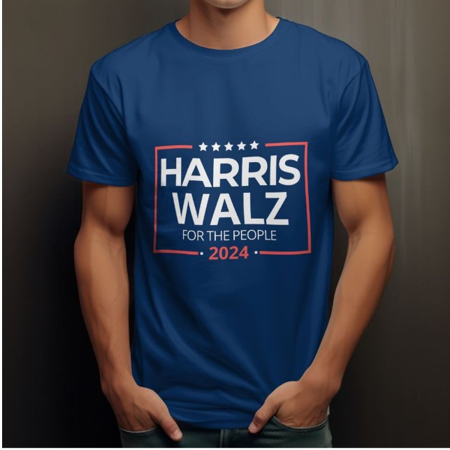 Camiseta Kamala Harris 2024 E Pelo Campo Eleitoral do Presi (Kamala Harris 2024 AND For President Election Campaign)