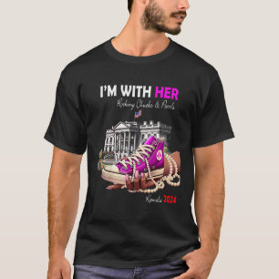 Camiseta Kamala Harris 2024 Eu estou com seus Bichos-de-Obr