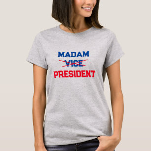 Camiseta Kamala Harris 2024 Madam President Eleição Votação