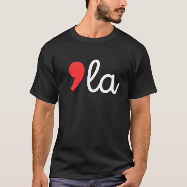 Camiseta Kamala Harris 2024 Presidente Comma La Funny (Frente)