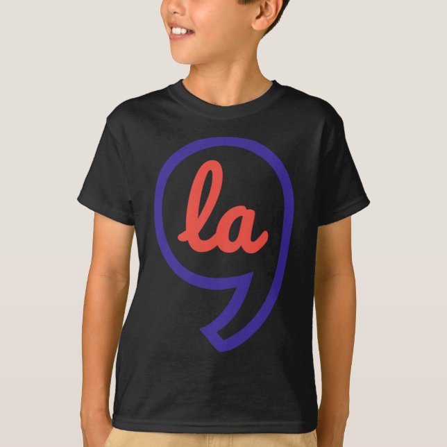 Camiseta Kamala Harris 2024 Presidente Comma La Funny (Frente)
