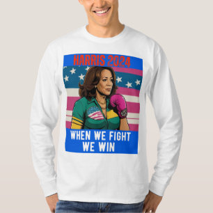 CAMISETA KAMALA HARRIS 2024 QUANDO LUTAMOS GANHAMOS