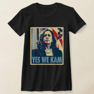 Camiseta Kamala Harris 2024 Sim Nós Kam Senhora Harris Engr