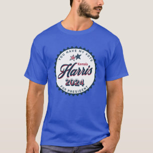 Camiseta Kamala Harris 2024 Tem o meu voto