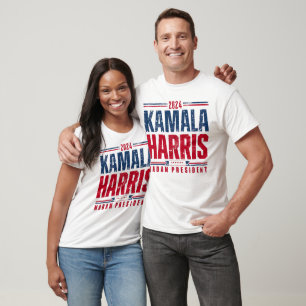 Camiseta Kamala Harris 2024 VP ao Presidente Mulher Negra 2