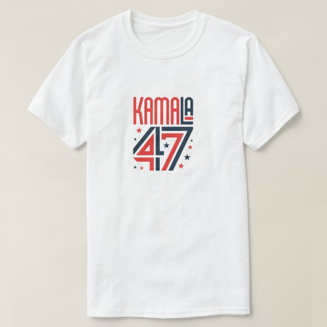 Camiseta Kamala Harris 47 o Presidente EUA (Frente do Design)