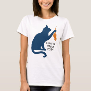 Camiseta Kamala Harris Cat w Orange Rat