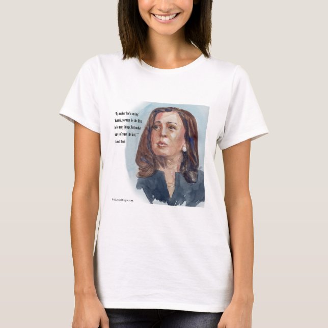 Camiseta Kamala Harris & Citação (Frente)
