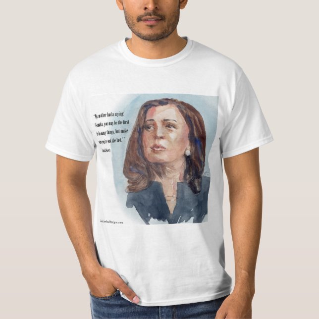 Camiseta Kamala Harris & Citação (Frente)