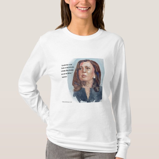 Camiseta Kamala Harris & Citação (Frente)