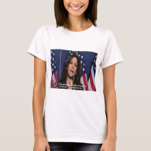 Camiseta Kamala Harris e American Dream Citação Mulheres Ts