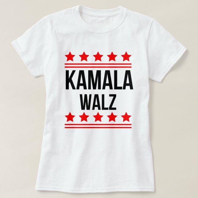 Camiseta Kamala Harris E Tim Walz 2024 (Frente do Design)