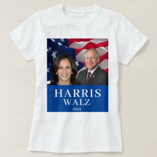Camiseta Kamala Harris E Tim Walz 2024
