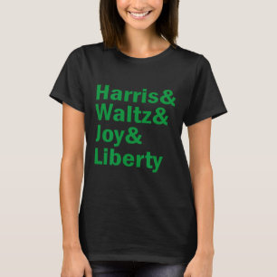 Camiseta Kamala Harris e Waltz Joy Liberdade Engraçado