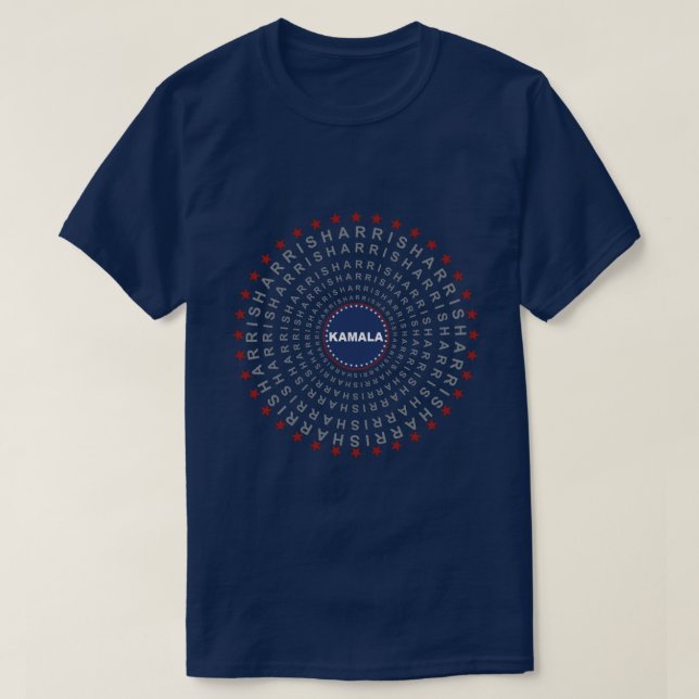 Camiseta KAMALA HARRIS Ecos da Morte Homens (Frente do Design)