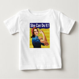 Camiseta Kamala Harris Ela Pode Fazer Isso Baby Fine Jersey