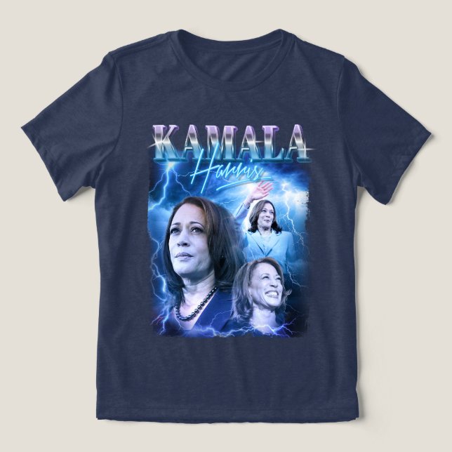 Camiseta Kamala Harris Estilo Retroativo dos anos 90 (Design frontal)