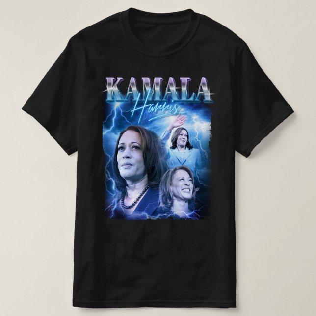 Camiseta Kamala Harris Estilo Retroativo dos anos 90 (Frente do Design)