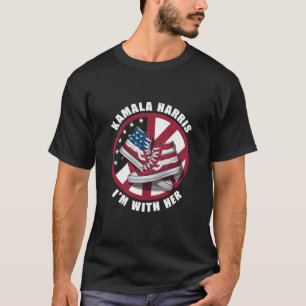 Camiseta Kamala Harris Estou com Ela Converse Patriótico