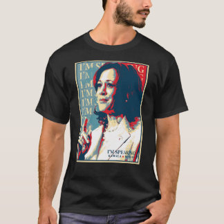Camiseta Kamala Harris Estou Falando sobre a eleição presid