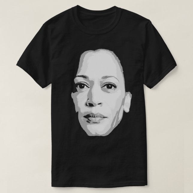 Camiseta Kamala Harris Face Impressão (Frente do Design)