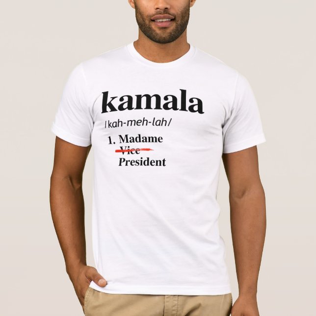 Camiseta Kamala Harris Madame Vice Presidente (Frente)