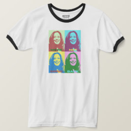 Camiseta Kamala Harris: Não vamos voltar a Pop Art Ringer