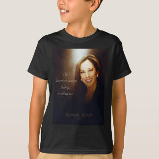 Camiseta Kamala Harris. O Sonho Americano pertence a todos