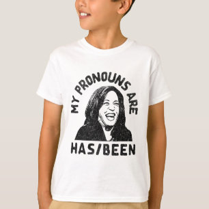 Camiseta Kamala Harris Os Meus Pronuncios Foram Presidente