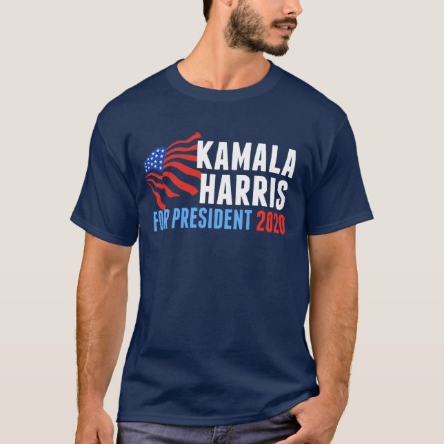 Camiseta Kamala Harris para o Presidente 2020 (Frente)