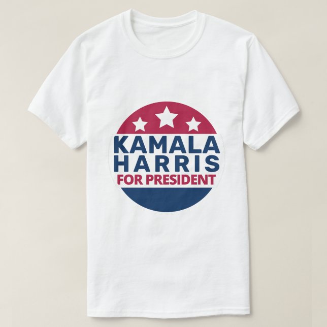 Camiseta Kamala Harris Para O Presidente 2024 (Frente do Design)