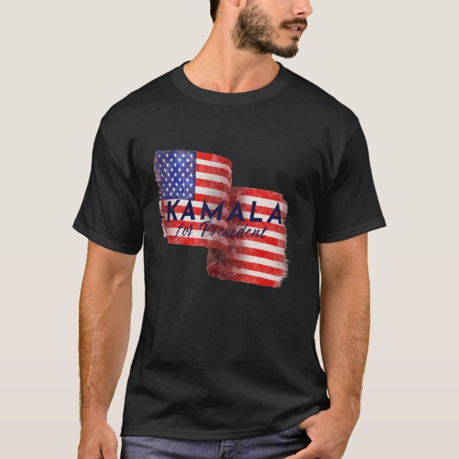 Camiseta Kamala Harris para o Presidente 2024, Senhora Vice (Frente)