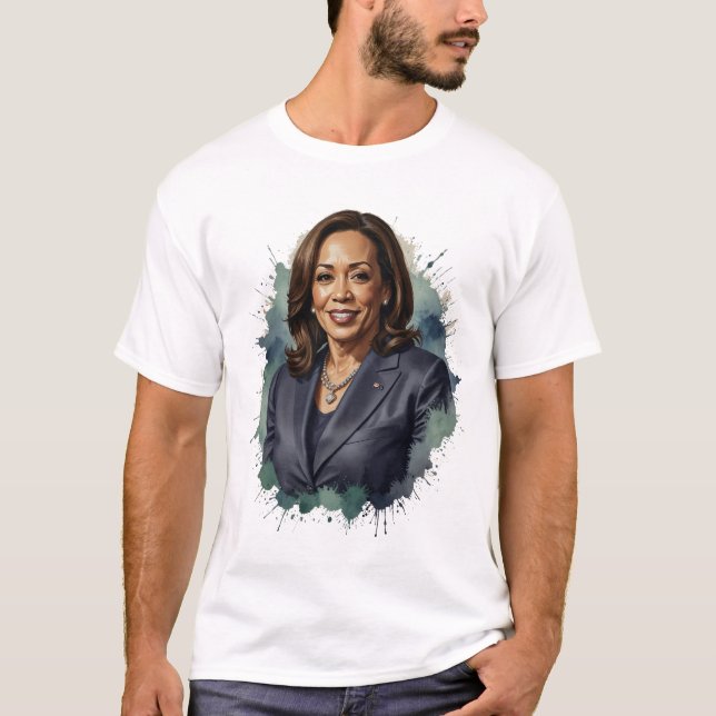 Camiseta Kamala Harris para o presidente dos EUA (Frente)