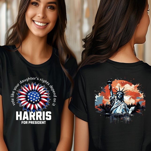 Camiseta Kamala Harris : Para Presidente (Criador carregado)