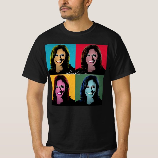 Camiseta KAMALA HARRIS - Pop Art Painting (Frente)